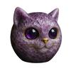 Ручная работа Кот Камень Имитация Кристалла Голова Кота Скульптура Смола Целебный Камень Мини Статуэтка Кота Сувенир Домашний Декор Подарок для Любителей Кошек