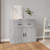 816574 vidaXL Buffet Sonoma Grey 80x33x70 Cm Engineered Wood