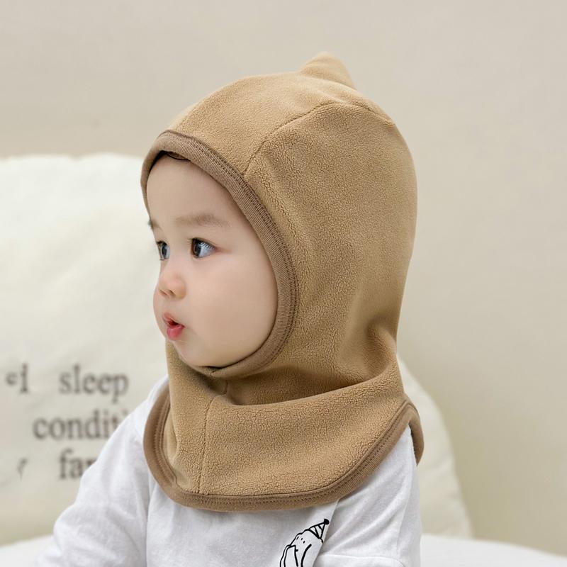 Детская шапка шарф комплект флисовые теплые шапки для малышей зимние детские шапки для защиты ушей для холодной погоды детские шапки-балаклавы