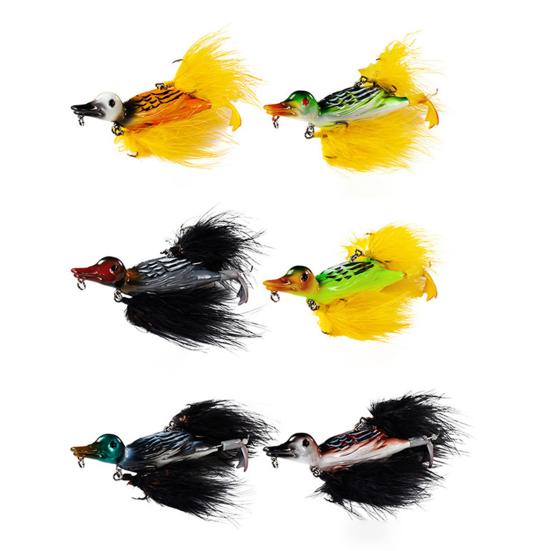 10,5 см/28 г твердая приманка для ловли утки с перьевым крючком и подвижными ножками бионическая искусственная приманка для пресноводной и соленой рыбалки