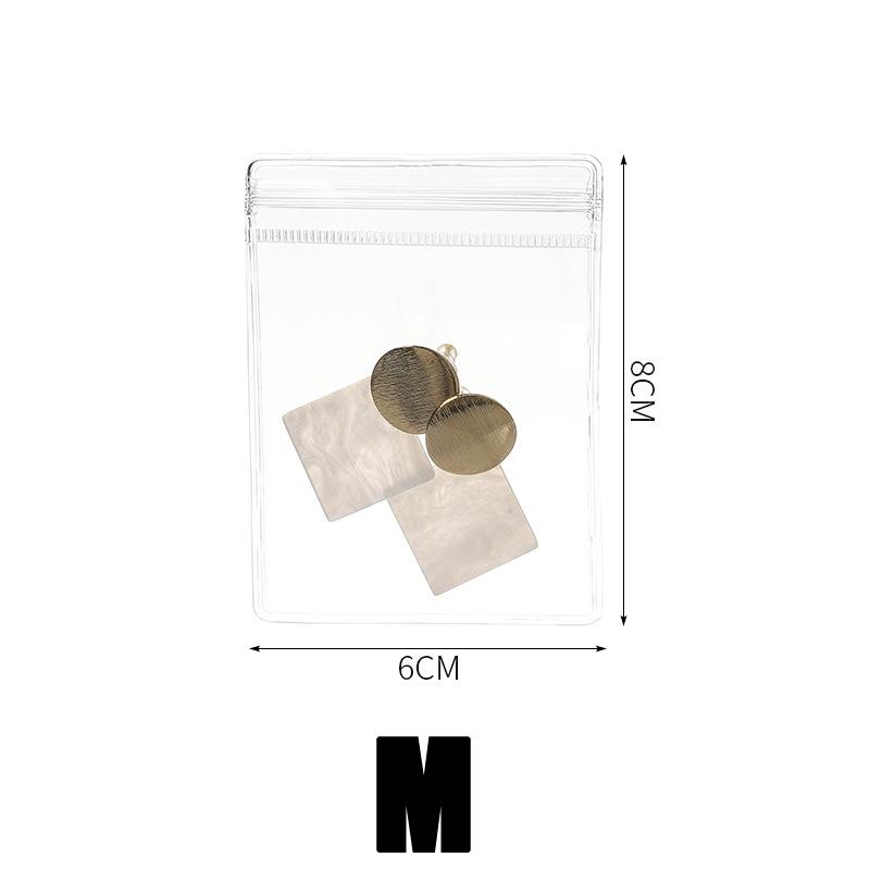100 шт прозрачный мешок для хранения ювелирных изделий антиокислительный ожерелье браслет кольцо пластиковый портативный дисплей для хранения сережек органайзер