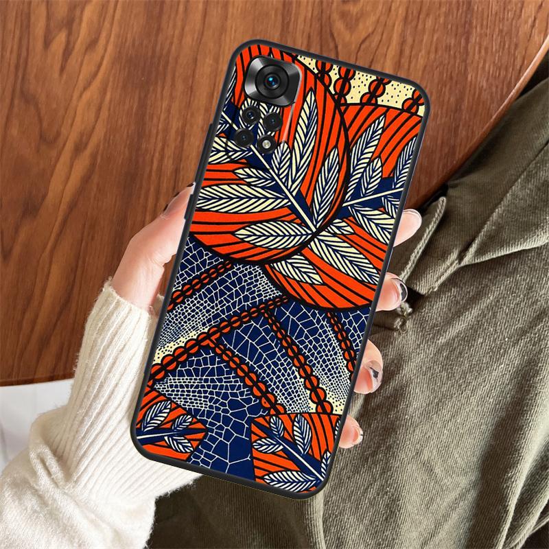 Чехол-принт из ткани в африканском стиле для Xiaomi Redmi Note 14 Pro 13 12 11 10 15 Pro Plus Redmi 13 C 15 10C 12C 14C 15C