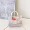 Embroidered Pearl Lace Chain Childrens Crossbody Bag Suitable Daily For