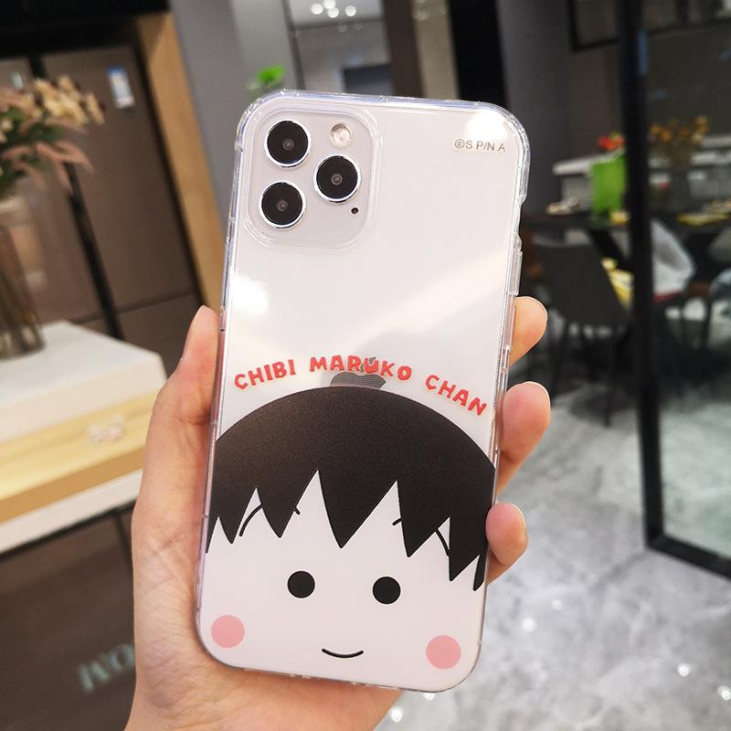 Чехол для мобильного телефона Cherry Maruko iPhone12 подходит для 12promax мультяшный Apple XS женский 11 силиконовый мягкий чехол.