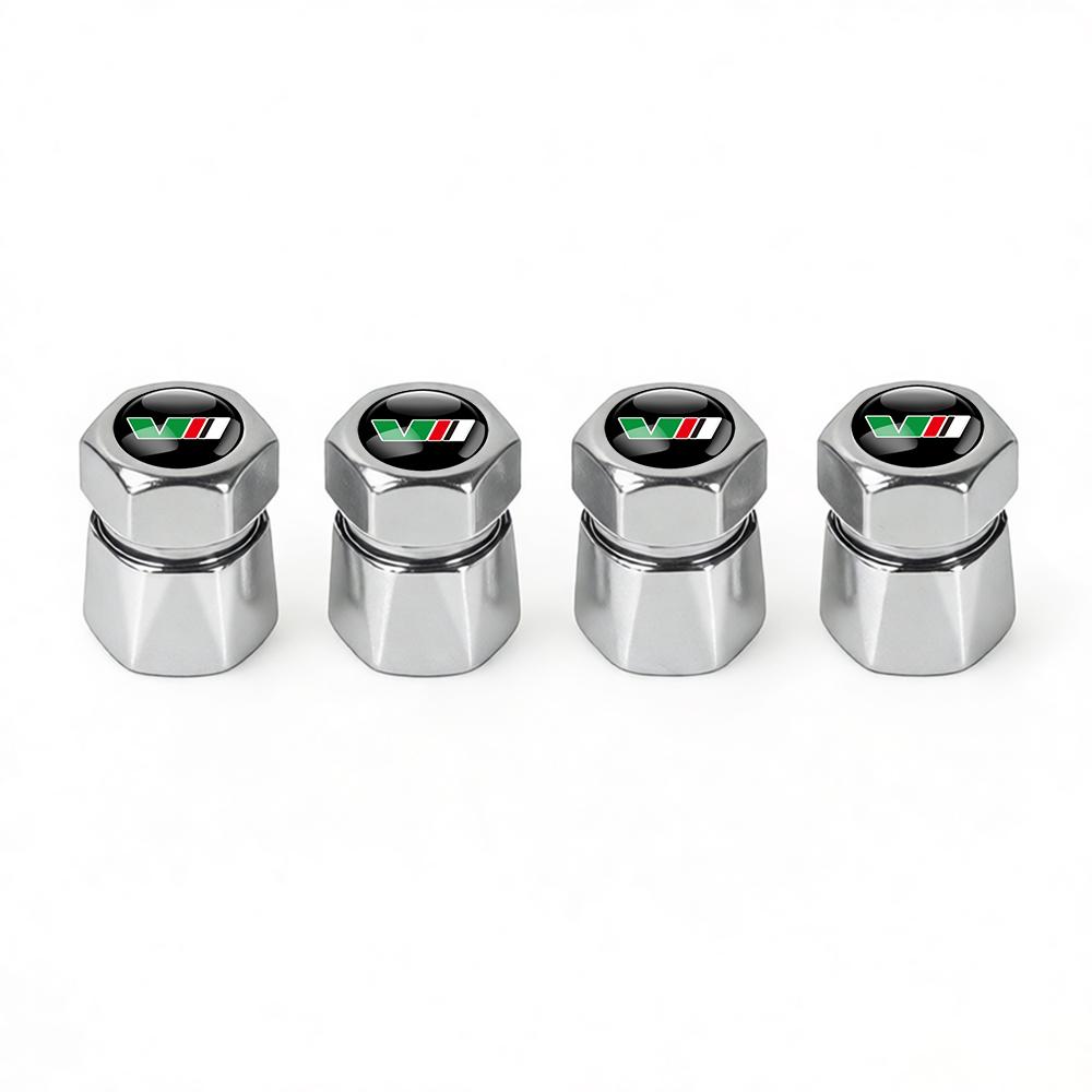 WFDZ5 New 4Pcs Car Wheel Tire Valve Caps Air Stem Covers Accessories For Skoda Octavia MK2 MK3 2 3 A7 Fabia Karoq Kodiaq VII Rapid VRS