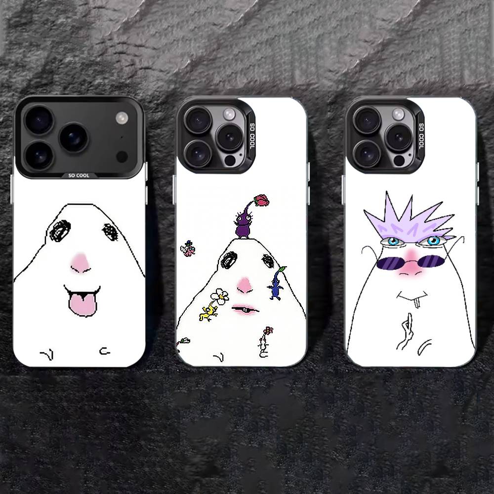 Забавный хомяк Чехол для телефона Для iPhone 17,16,15,14,13,12,11 Plus,Pro Max,XS,Цветной серебристый чехол для телефона