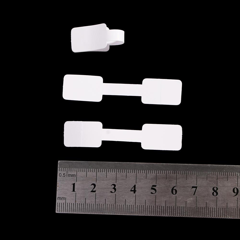 White Stickers Necklace Bracelet Display Tags Hang Size Paper Price Labels Ring Sticker