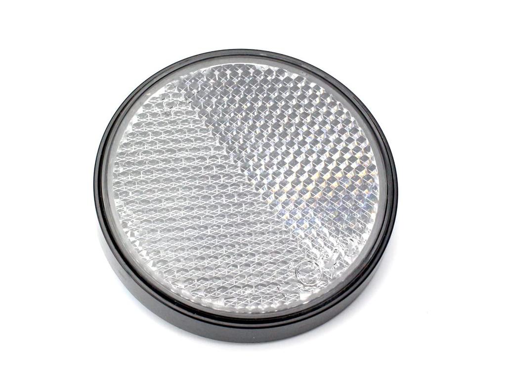 General Purpose Reflector, White, Round, Double-Sided Tape, Paste Type, Reflector