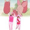 The Piglet Winnie Pooh Characters Unisex Fancy Dress Costume Hoodies Pyjamasaa