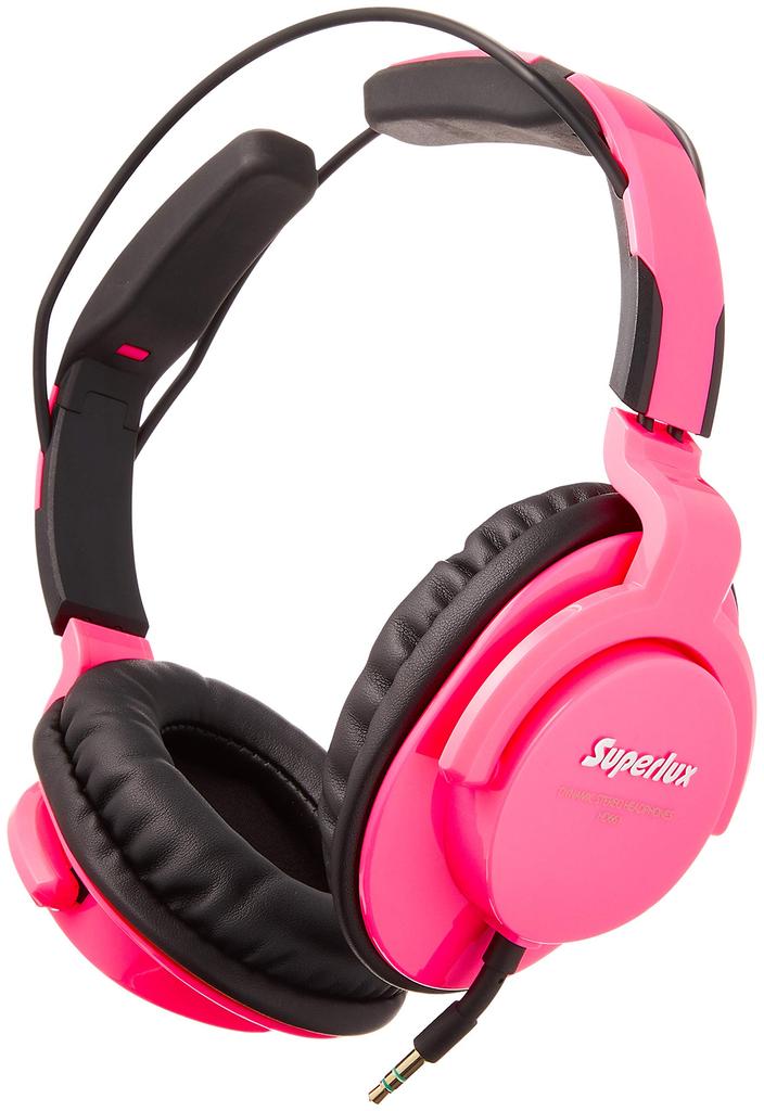 Superlux Studio Monitor Headphones Phosphor Pink HD661 Phosphor Pink Closed-type