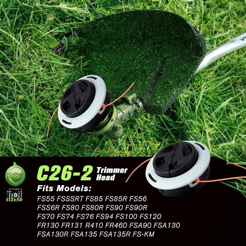 Universal String Trimmer Head Quick Load Design Easy Install Replacement for Garden Yard Weed Cutting Lawn Mowing Maintenance