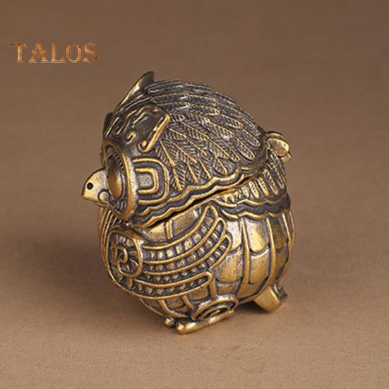 Винтажная фигурка совы, мини-курильница в виде совы с крышкой, коллекционное украшение в виде совы для дома, гостиной, офиса, стола, книжной полки, декор