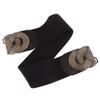 Vintage Elegant Wide Elastic Waistband Metal Buckle For Women Decoration Belts