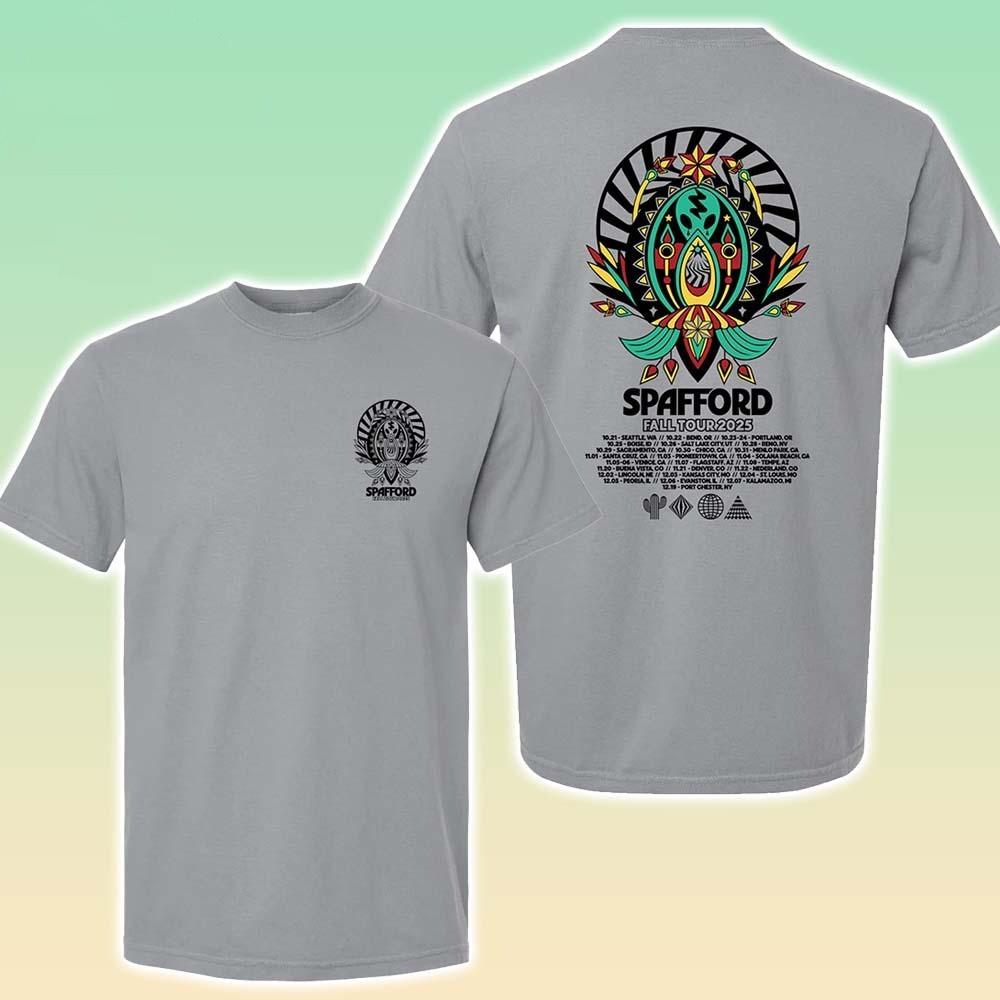 Spafford Fall Tour 2026 Merch Tee Dates List Two Sided Print Unisex T-Shirt