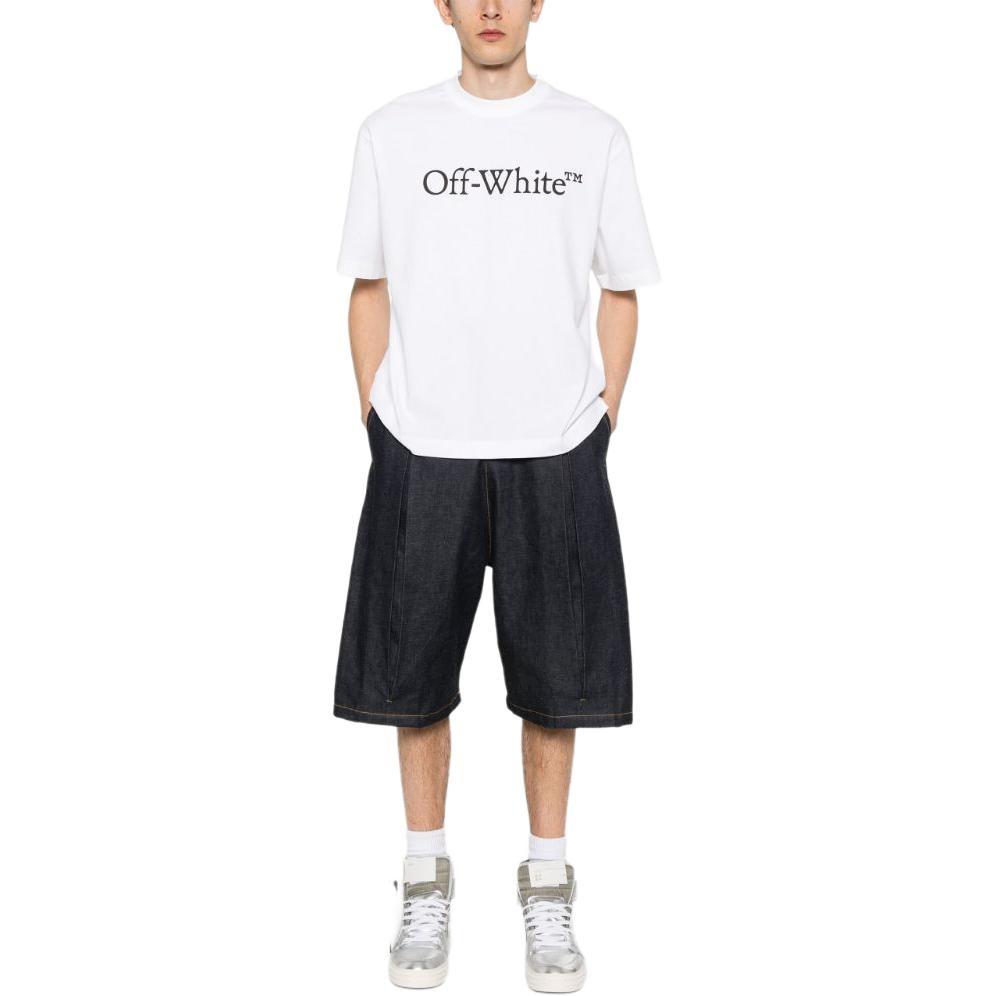 Off-White Логотип Футболка Мужская OMAA120C99JER0080110