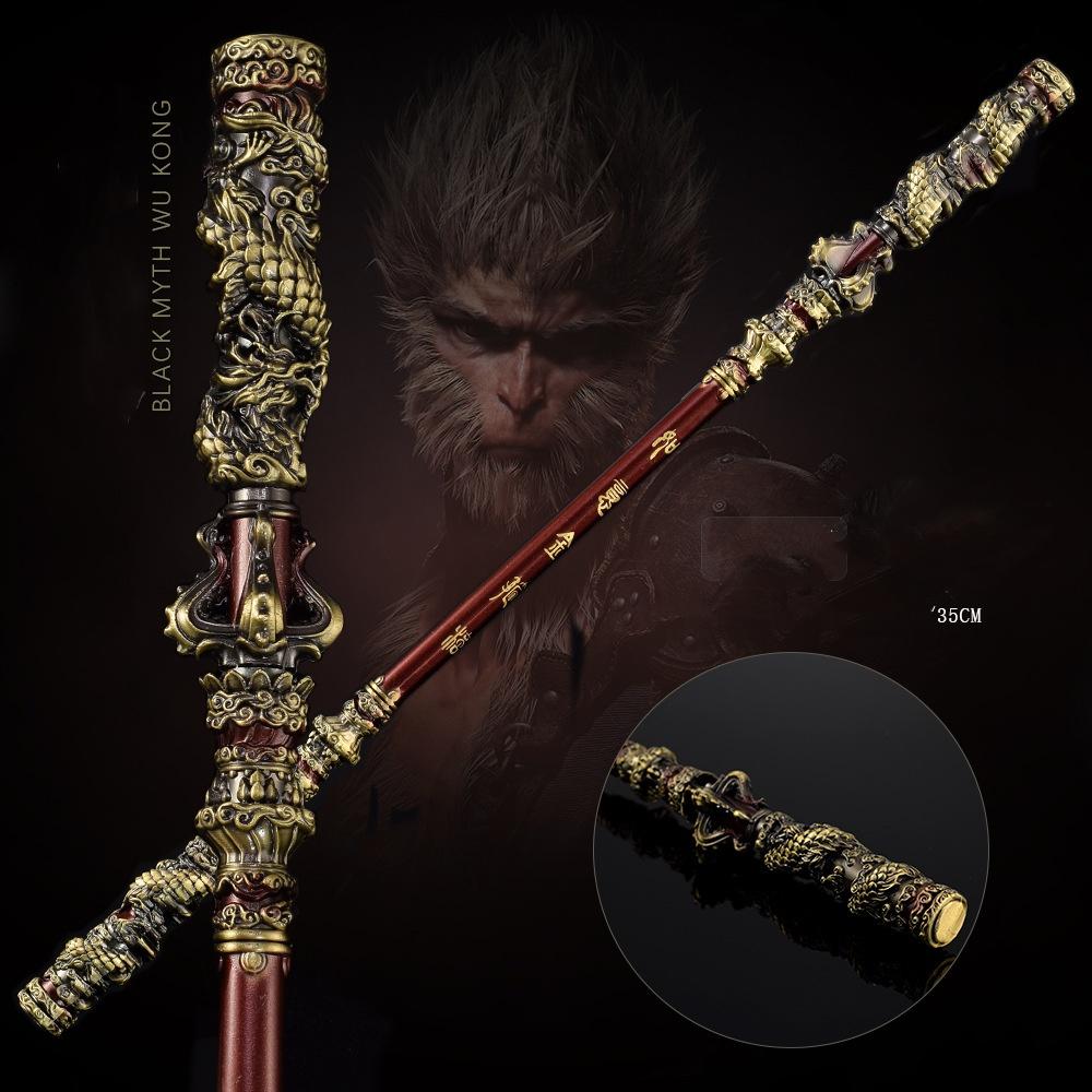 Черный миф WUKONG игровой товар 35 см Qitian Dasheng Ruyi золотой обруч цельнометаллическое украшение ручной работы модель