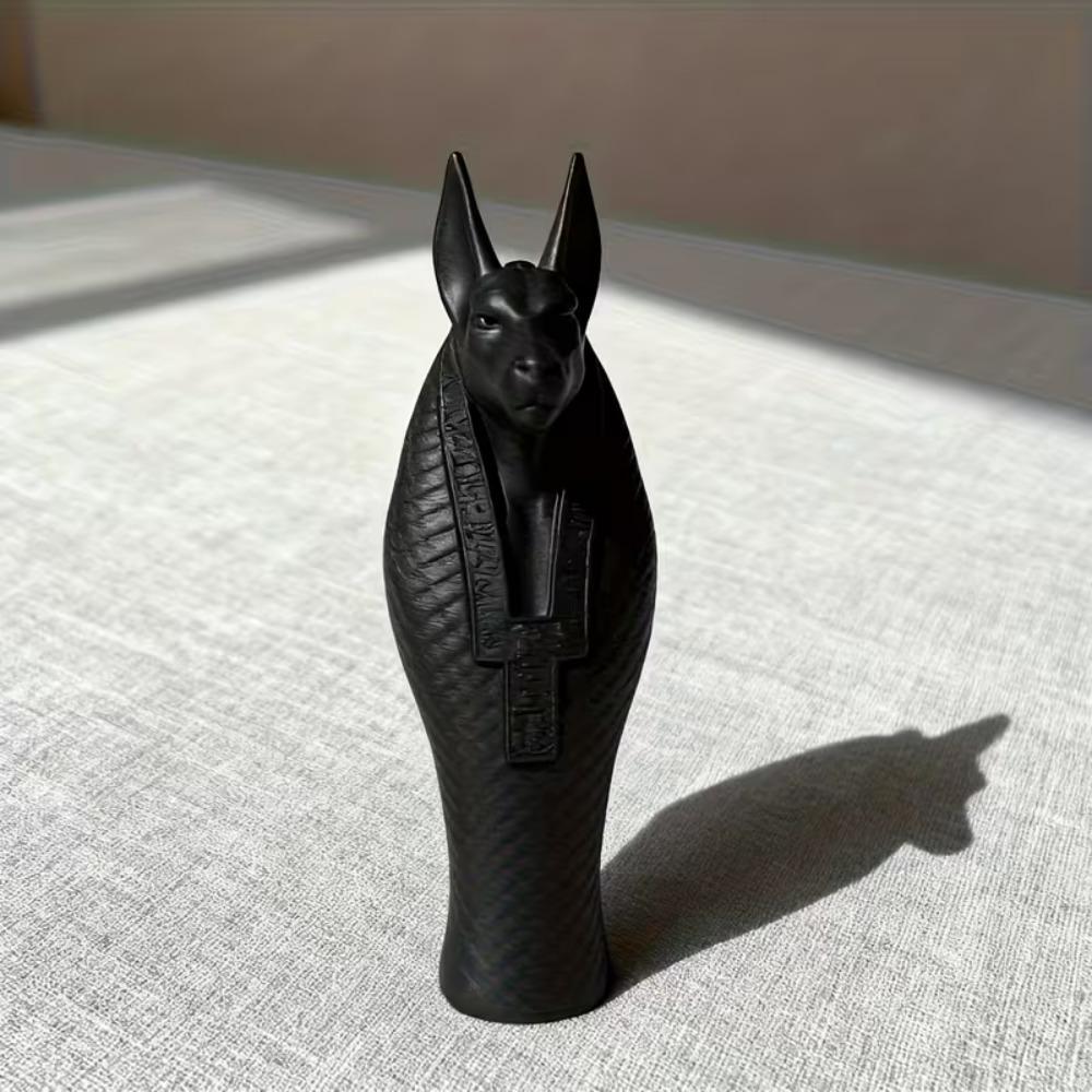 Статуя египетского бога Анубиса, 3D-печатная древнеегипетская таинственная статуя бога-хранителя, Статуя-декорация для любителей домашних животных, Собака