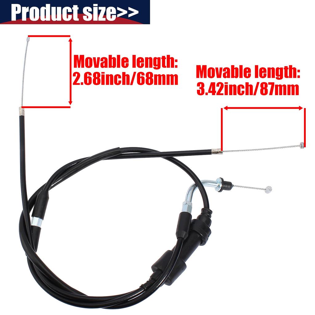 Трос дроссельной заслонки QAZAKY совместим с мотоциклом Yamaha Y-Zinger PW 50 PW50 Dirt Bike Assembly 2000 2001 2002 2003 2004 2005 2006 2007 2008 2009