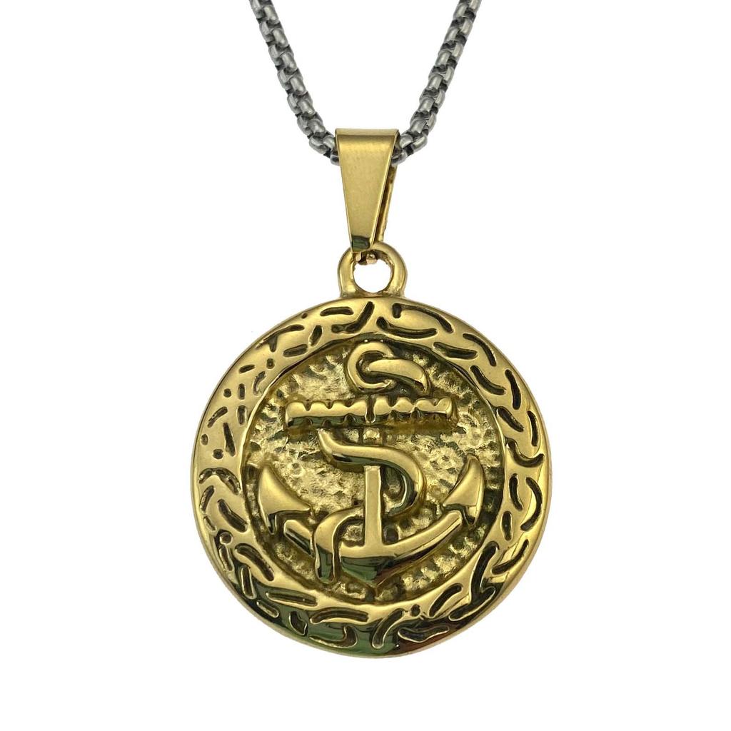 Аксессуары Персонализированный хип-хоп винтажный якорь из нержавеющей стали подвеска титановая сталь модное ожерелье свитер цепь