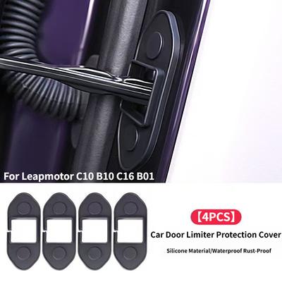 Для Leapmotor C16 C10 B01 B10 T03 Крышка ограничителя двери автомобиля Силиконовая Водонепроницаемая Ржавчиноустойчивая Крышка стопора двери автомобиля Аксессуары для интерьера