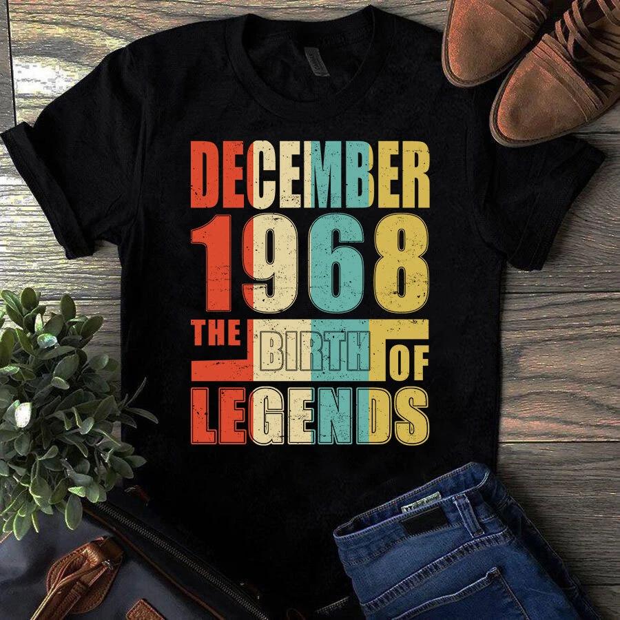 Men's and Women's T-shirts December 1968 The Birth