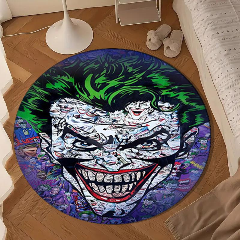 Abstract clown Pattern Round Rug for Livingroom,Bedroom, Palyroom, Chair Rug, Area rug, Circle Carpet, Large Size Fan Christmas gift