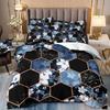 3D Цифровая Печать Легкая Роскошь Геометрический Сотовый Камень Узор Постельное Белье Пододеяльник Наволочки Комплект из Трех Предметов