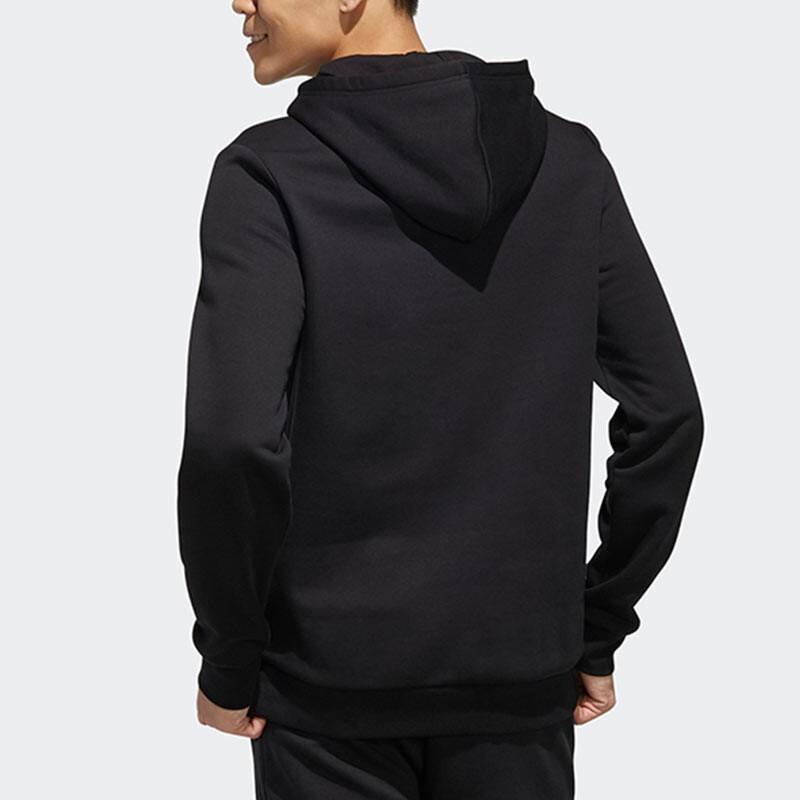 Adidas Толстовка с капюшоном с графическим рисунком нео-металлик и шнурком, мужская толстовка с капюшоном, черная EI4459