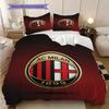 AC Milan Legacy: Passion Field Three-piece set (1 * duvet cover + 2 * pillowcase, without core) Duvet cover and pillowcase Bedding set
