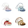 Plush Cartoon Shoe Shaped Shoulder Bag For Girls With Zipper Closure And Inner Pouch