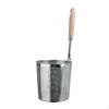 Pasta Noodle Strainer Mesh Basket with Wood Handle for Frying