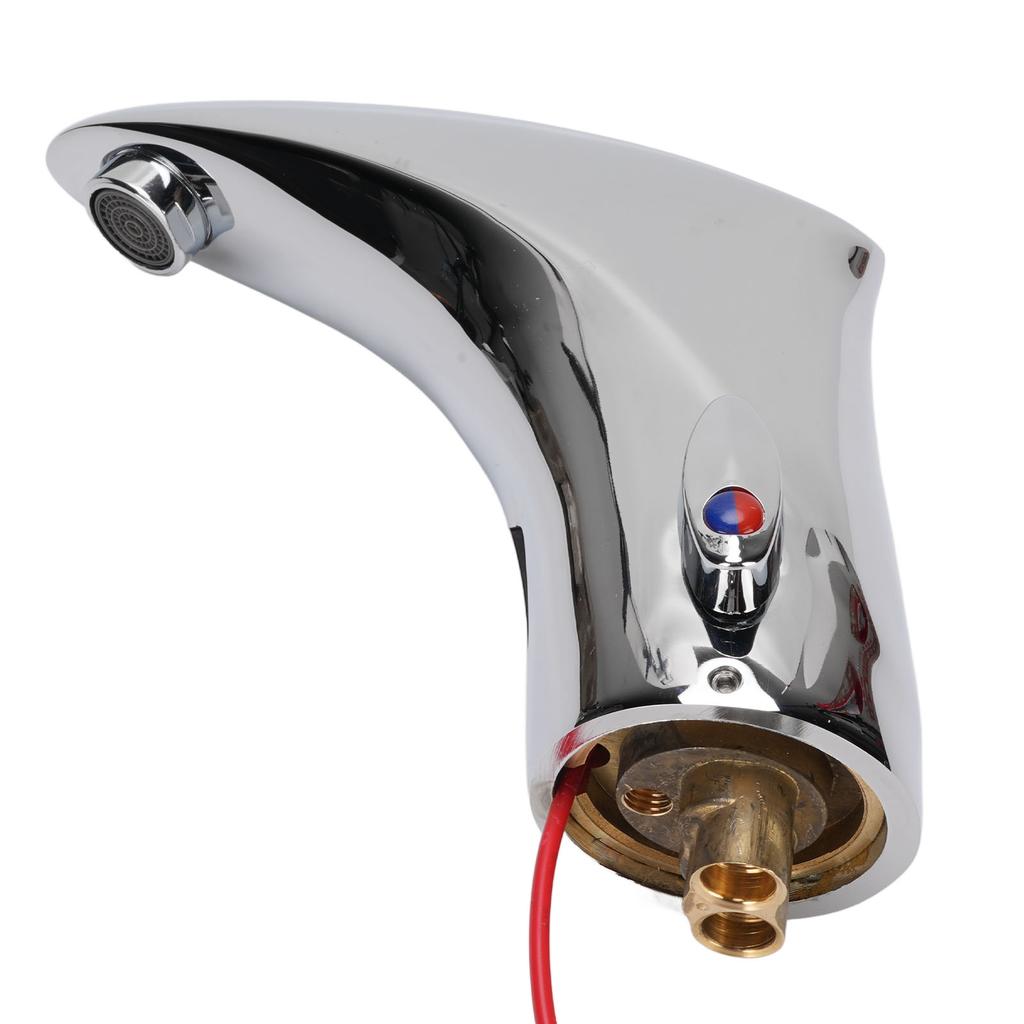 Touchless Bathroom Sink Faucet Copper Automatic Motion Sensor Smart Hot and Cold Mixer Tap for Home