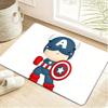 1pc MARVEL Superhero & Classic Movie Hero Floor Mat - Soft Polyester, Machine Washable, Rectangular Design with Vibrant Colors
