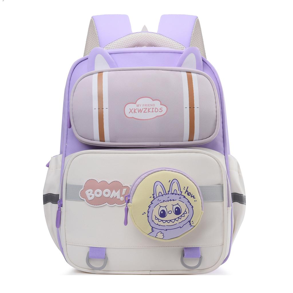 School Bag 1st-3rd Grade Primary School Student School Bag Labu Cute Cartoon Load Reduction Large Capacity Backpack Backpack