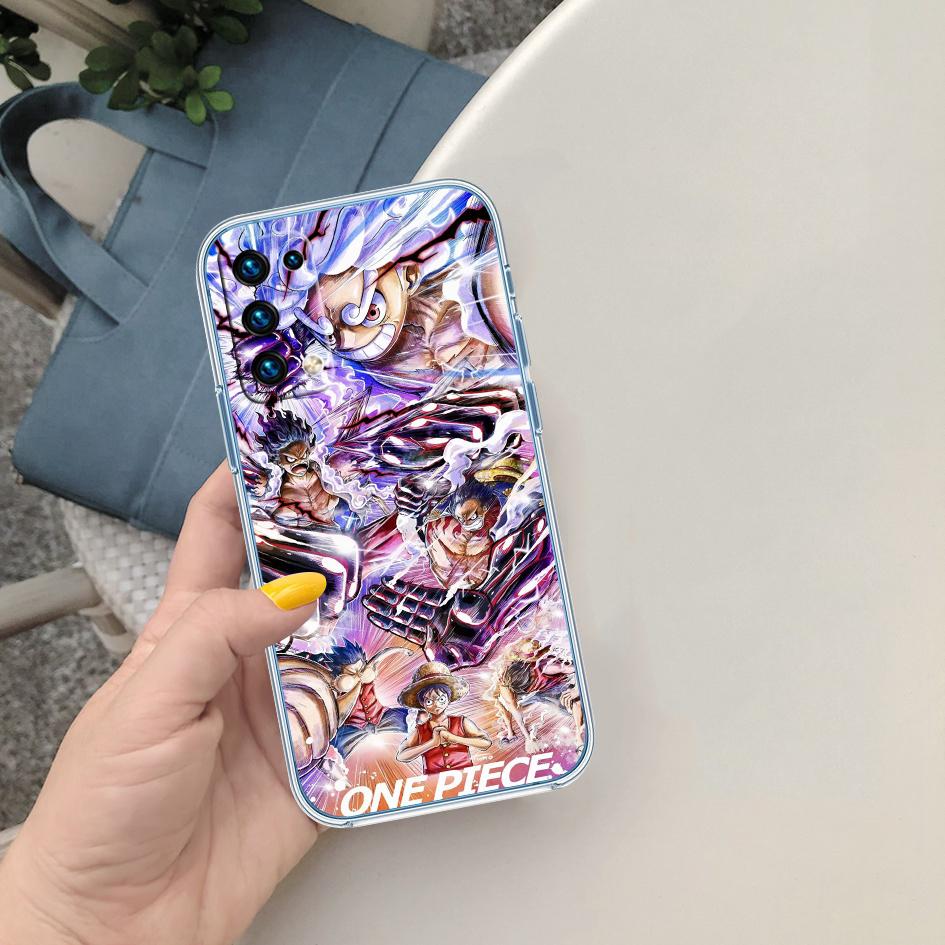 One Piece Luffy Nami Soft Shell Transparent Phone Case for Motorola Moto G7 G8 G9 G84 G85 G73 G24 G15 Z2 Play Power Plus