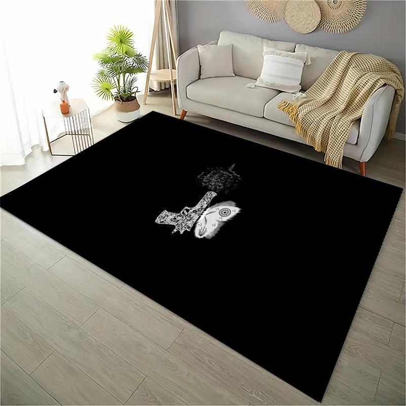 Ковер HD с винтовкой, ковер с пистолетом, револьвером, ковер с современным оружием, ковры для гостиной, спальни, кухни, придверный коврик, ванная комната, противоскользящий коврик для пола