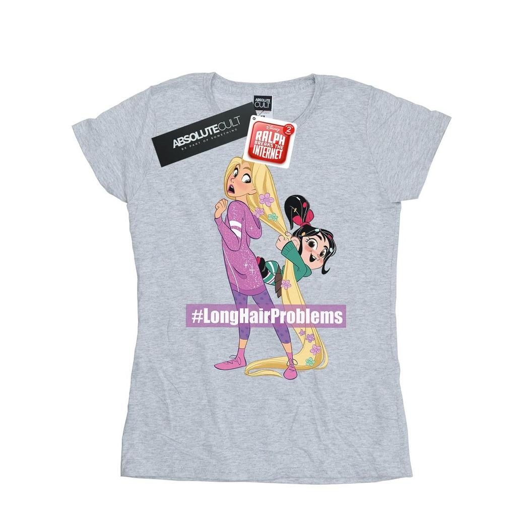 Disney Womens/Ladies Wreck It Ralph Rapunzel And Vanellope Cotton T-Shirt