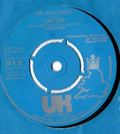 7-дюймовая пластинка TERRY DACTYL THE DINOSAURS JONA She Left I Died Too SelfCentred UKR39PROMO UK Records 1973 UK Rock Б/у