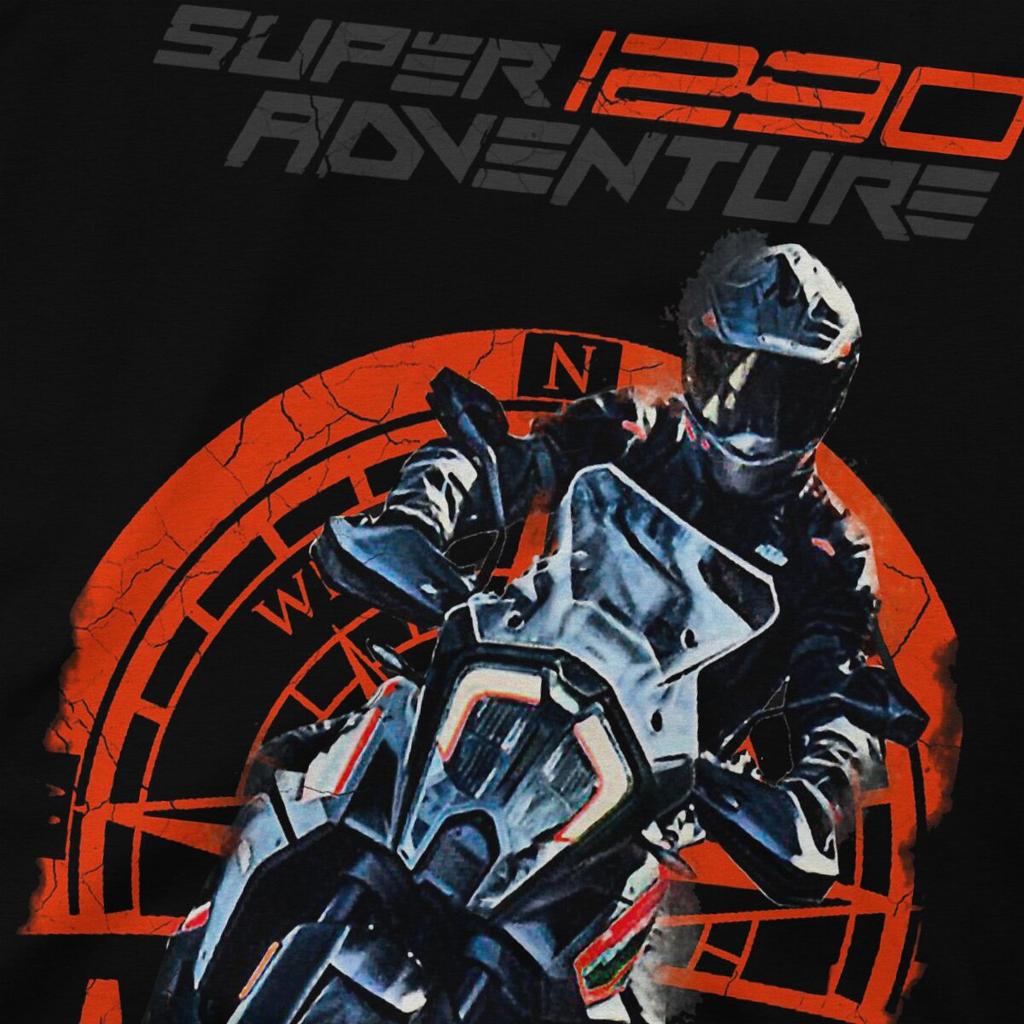 Футболка Super Adventure 1290 Hip Hop, повседневная футболка с изображением мотоциклов, новейшая футболка для мужчин и женщин