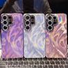 Применимо к чехлу для мобильного телефона Samsung s26ultra с узором из перьевой пряжи, пленке для объектива S25 с блестками, A56, полностью закрывающему, A17