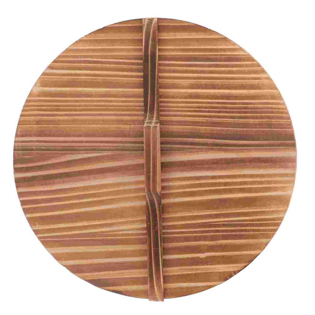 Кастрюли для приготовления пищи Кемпинг Крышка для сковороды Вок Японская деревянная крышка Кухонный гаджет Квадрат