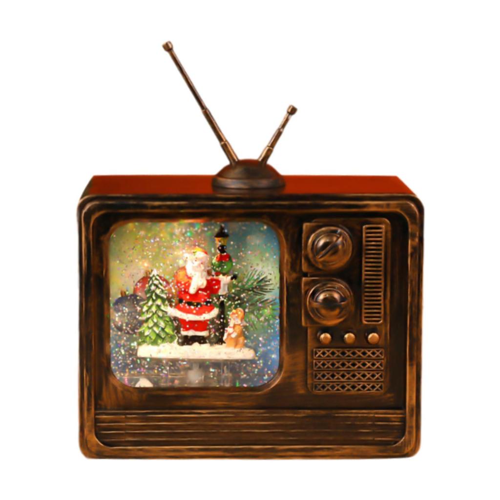Christmas Musical Box Retro Crafts Night Light for Gifts Bookshelf Christmas