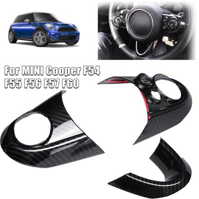 3 шт., накладка на руль из углеродного волокна для BMW MINI Cooper F54 F55 F56 F57 F60, накладка на руль, автомобильные аксессуары