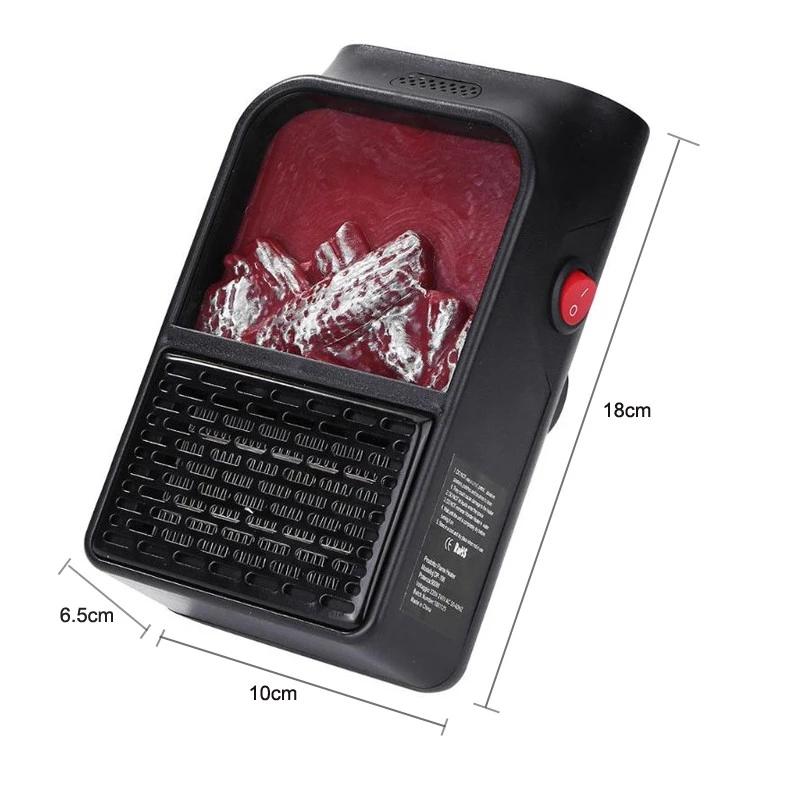 500 Вт Мини Электрический Вентилятор Нагреватель Портативный Подключаемый Настенный Керамический Нагреватель Воздушное Отопление Зимний Комнатный Теплый Термостат С Дистанционным Управлением