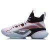 Li Ning Power 7 Премиальная амортизация Скользкие Устойчивые к истиранию Поддержка Высокие Баскетбольные кроссовки Мужские Белые ABAQ071-1