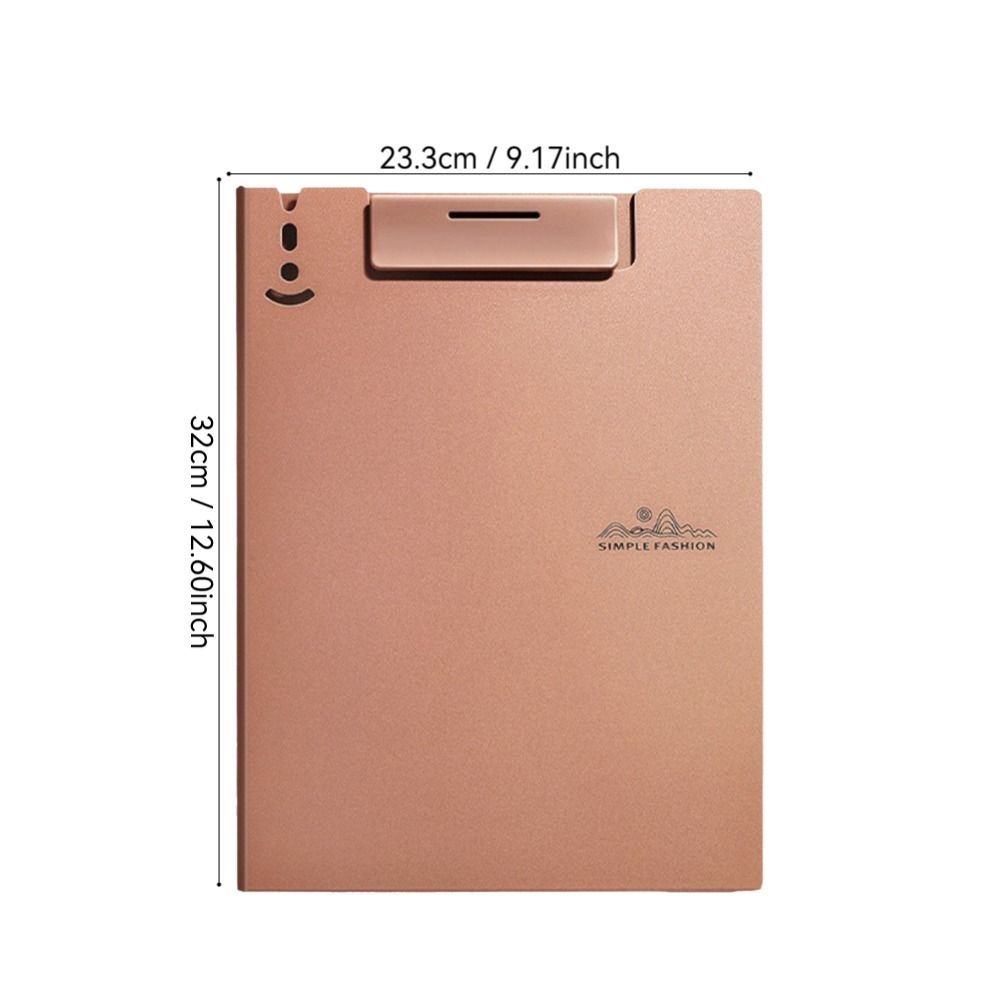 with Metal clip A4 File Folder Dual-use Writing Pad Fashion Test Paper Storage Organizer Office