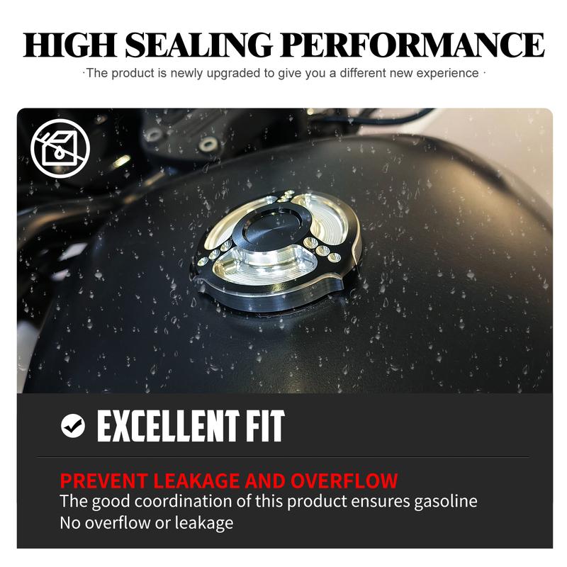 Motorcycle Oil Tank Cover Metal Fuel Tank Right-hand Thread Gas Cap For Harley Softail Fat Boy Sportster XL 883 1200 Dyna FLHR