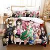 Anime Yami To LOVE-Ru Bedding Set Duvet Cover Bed Set Quilt Cover Pillowcase Comforter King Queen Size Boys Adult