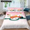 Японский суши King Queen пододеяльник Маленький комплект постельного белья Кошка Новинка Мультфильм Домашнее животное Японская еда Белый полиэстер пододеяльник