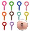 50/100Pcs Iron Spray Painted Small Eye Screw Hooks Clasps Eye Pin For Pendant Eyelet Hooks Fit Drilled Beads DIY Jewelry Making